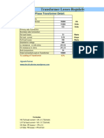 Transformer Losses Calculation