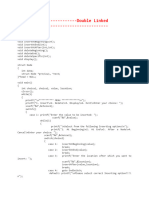 Double Linked List Program