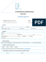 Passeport - Dossier Administratif 2023-2024 0