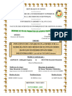 Influence de L'epargne Planifiee Sur La Mobilisation Des Ressources Cas de La Clcam