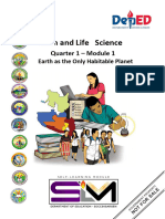 Science11 Q1 Mod1o8 Earth As The Only Habitable Planet