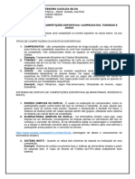 Aula 15 - 1° Ano Ensino Médio - Estado - Organização de Competições Esportivas - Tipos de Competições e Sistemas de Disputas