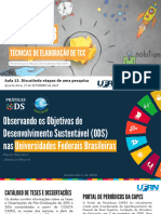 Aula 13 - TÉCNICAS DE ELABORAÇÃO DE TCC 2023