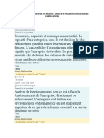 Examen Final Du Module Stratégie - Objectifs, Processus Stratégique Et Formulation