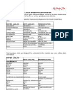 Anglais de Base Pour Serveurs PDF