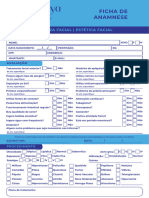 Ficha de Anamnese Limpeza Facial