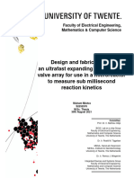 Design and Fabrication of An Ultrafast Expanding Microbubble Valve Array For Use in A Microreactor To Measure Sub Millisecond Reaction Kinetics