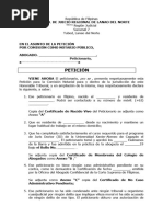 Petición de Comisión Notarial