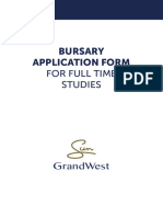 GrandWest Bursary Application Form