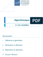 2.algorithmique Variables