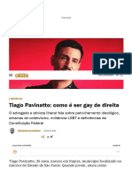 Tiago Pavinatto - Como É Ser Gay de Direita - Revista Oeste