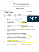 Grade 4 UAE SST ME Half Yearly Revision Worksheet - 2023-24 - Answer Key