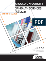 Wsu Mthatha Faculty of Health Sciences Prospectus 2021 Full