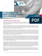 La Importancia Del Director para La Calidad de La Educacion