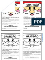 Bilhete Despedida Gratidão