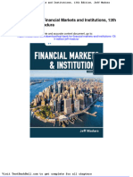 Test Bank For Financial Markets and Institutions 13th Edition Jeff Madura Download