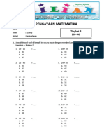 Soal Penjumlahan 20 - 40 Dan Kunci Jawaban