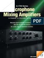 Microphone Mixing Amplifiers: A-1700 Series