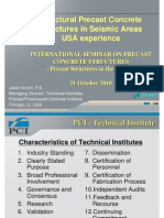 2 - Structural Precast Concrete Structures in Seismic Areas - USA Experience - Jason Krohn