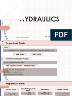 Hydraulics Day 1 Properties of Fluids