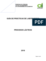 Guía de Prácticas de Laboratorio Procesos Lácteos