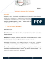 III. Salud Emocional, Prioridad en La Educacioěn