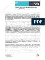 Reglamento de Prácticas de Externado Carrera de Medicina Puce