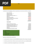 Caso A Desarrollar - Contabilidad Gubernamental - Tarea 4a. Evaluación.