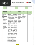 COMUNICACIÓN 1ER GRADO 10 DE OCT Lectura de Textos de Instrucciones de Desastres Naturales Inundaciones