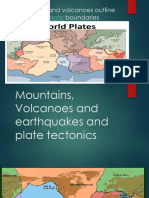 Mountains Volvanoes and Earthquake Epicenter With Plate Tectonics