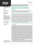 Damage Detection in Glassepoxy Composite Structure Using 8-12 GHZ X-Band