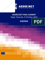 AEDBINET Final Summit Agenda