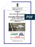 Handbook On Installation & Maintenance of Electric Point Machine - Revised