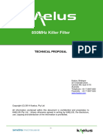 Telin 850MHz Killer Filter - Technical Proposal Rev 3