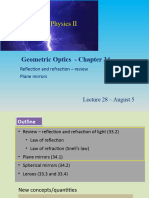 Lecture 28 - Optics Part 1