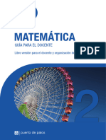 Matemática 2. Guía para El Docente. Puerto de Palos