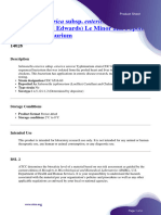 Product Sheet - Salmonella Enterica Subsp. Enterica (Ex Kauffmann and Edwards) Le Minor and Popoff Serovar Typhimurium