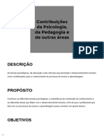 TEMA 2 - Contribuições Da Psicologia, Da Pedagogia e de Outras Áreas