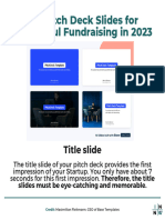 10+ Pitch Deck Slides For Successful Fundraising in 2023: Title Slide