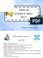 Recurso de Apoyo DUA Tablas de Multiplicar 1-12x