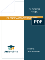 Filosofía - Filosofía Contemporánea