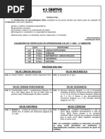 As Verificações de Aprendizagem (VA) Constituem-Se de Provas Escritas Que Fazem Parte Da Avaliação Do