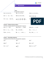 Third Space Learning Geometric Sequences GCSE Worksheet