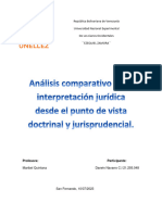 Análisis Comparativo de La Interpretación Jurídica Desde El Punto de Vista Doctrinal y Jurisprudencial en El Ejercicio Profesional Del Abogado