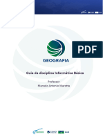 Geografia Guia Da Disciplina UNB - UNIVERSIDADE DE BRASÍLIA