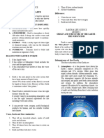 Lesson 1 & 2 - Uniqueness of Earth & Subsystems