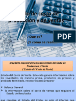 Estado de Costo de Producción y de Ventas