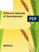 Different Methods of Development