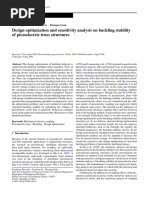 Design Optimization and Sensitivity Analysis On Buckling Stability of Piezoelectric Truss Structures