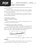 Chap 2 Mesures de Distances